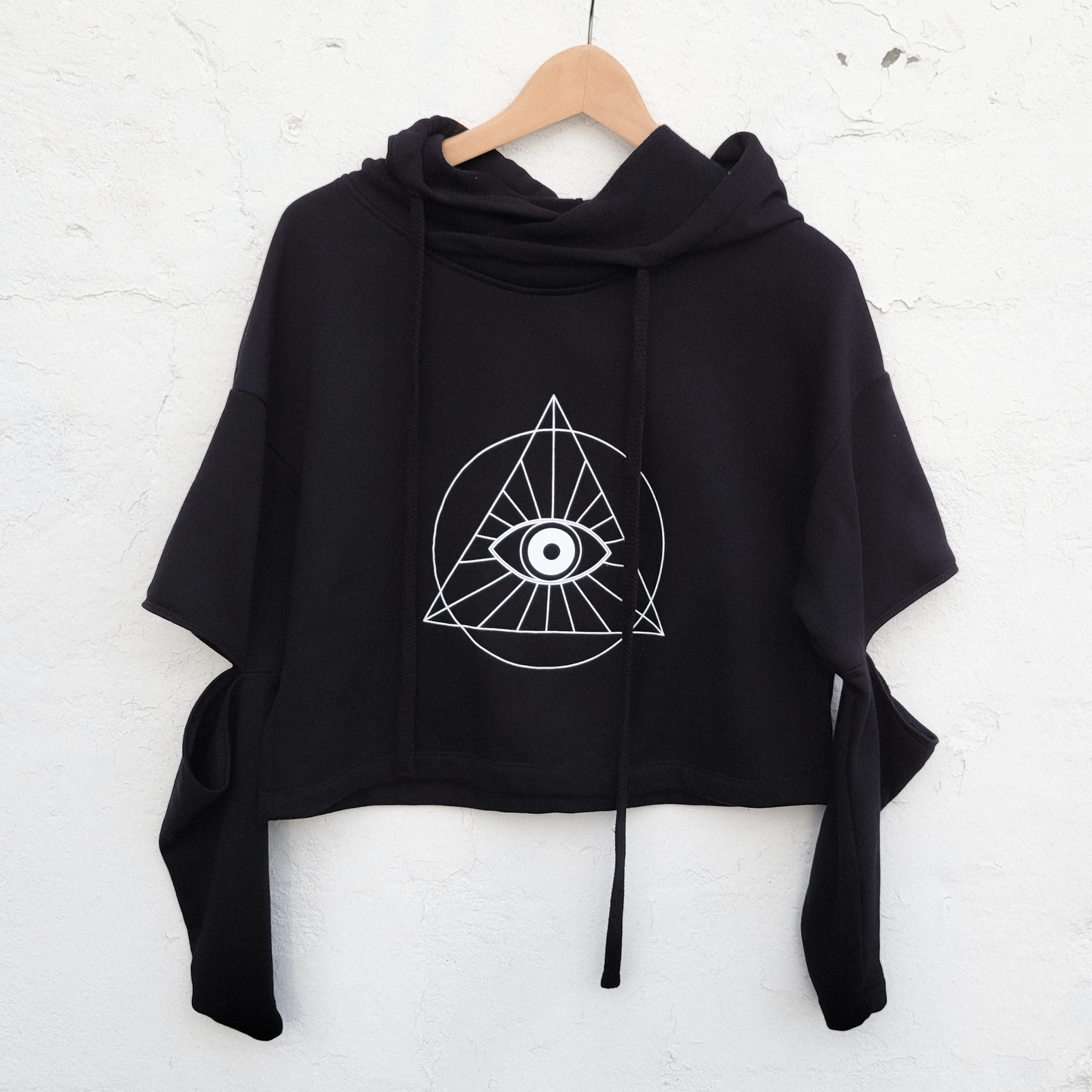 Women's Mystical Third Eye Elbow Cut-Out Hoodie