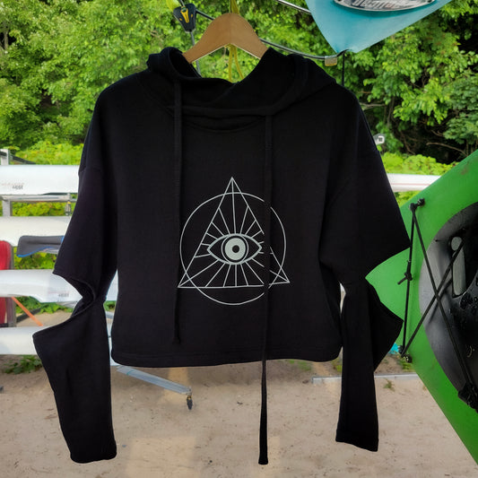 Women's Mystical Third Eye Elbow Cut-Out Hoodie