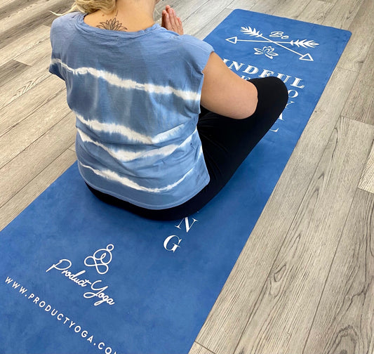 Blue Travel Yoga Mat